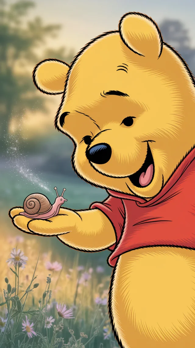 Winnie the Pooh Snail AI Art: Ideogram’s Best Version? - v2a - Image 2