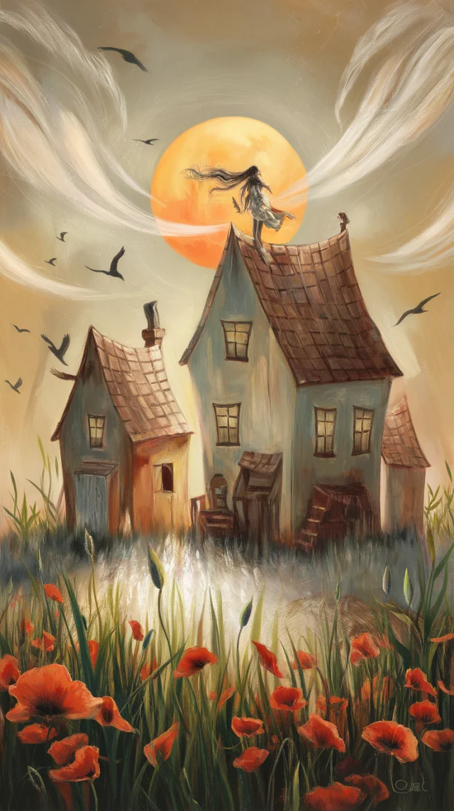 Ideogram Moonlit Village Painting: v2a, v2.0, v3.0 Compared - v2.0 - Image 4