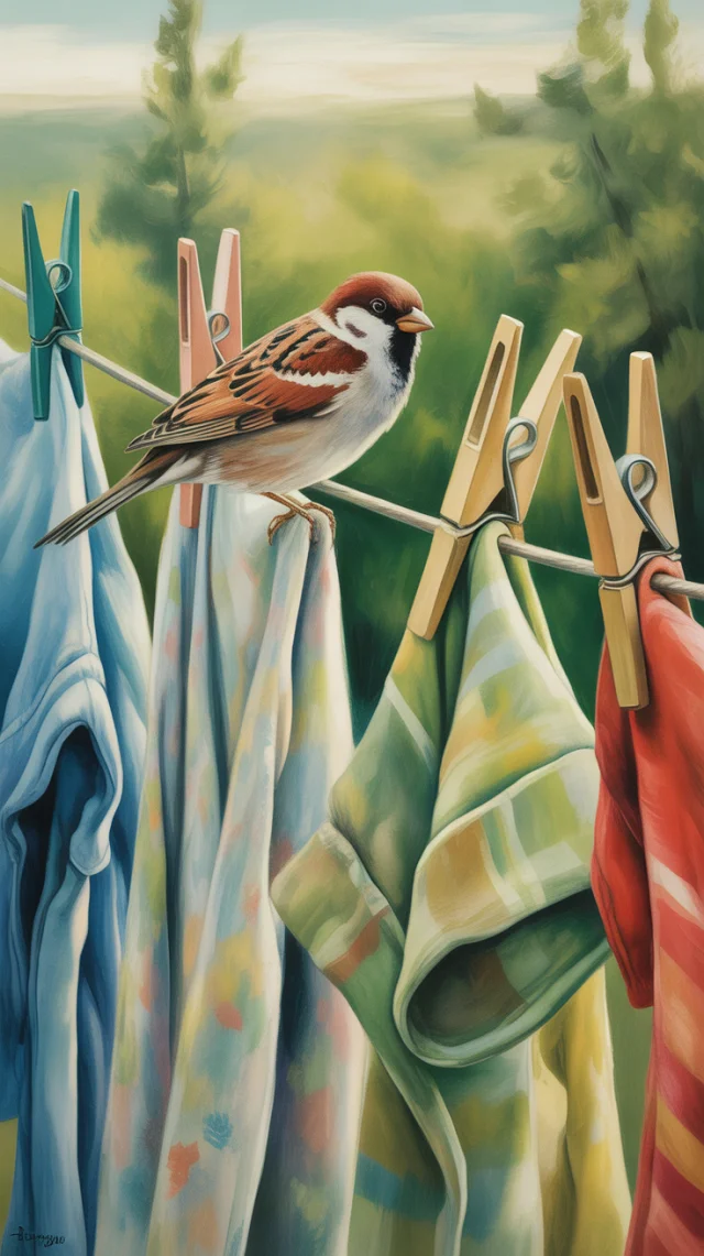 Sparrow Watercolor: Ideogram v2a, v2.0, v3.0 Art Compared - v3.0 - Image 2
