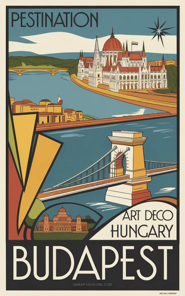 AI Budapest Art Deco Posters: Ideogram v2a, v2 & v3 Compared - v2.0 - Image 2