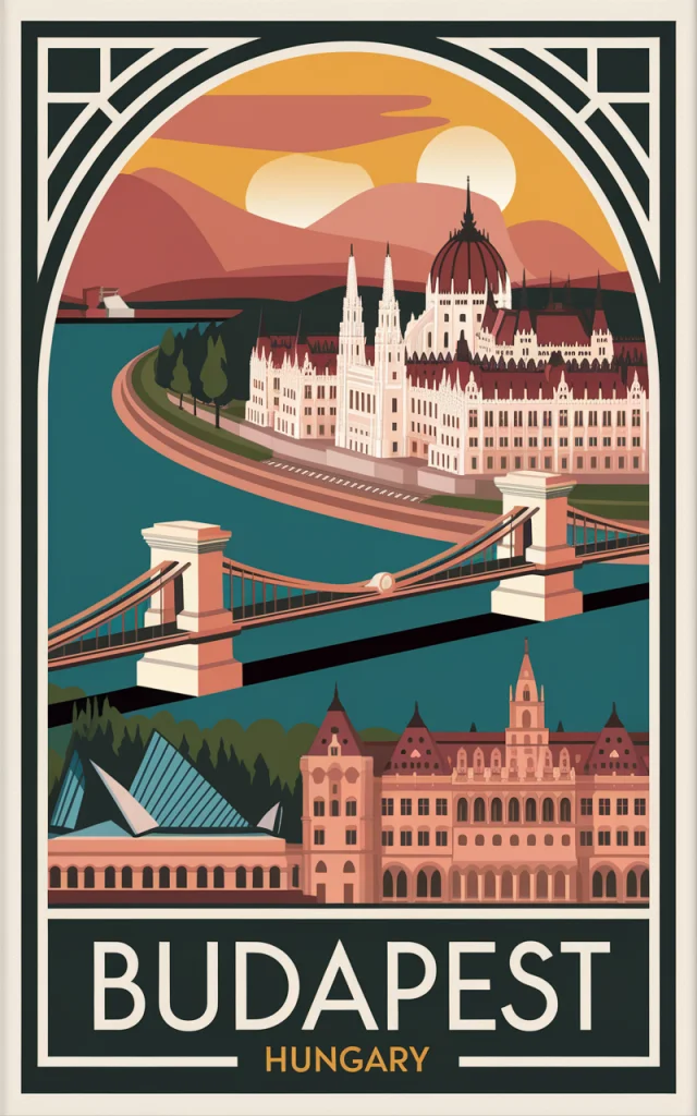 AI Budapest Art Deco Posters: Ideogram v2a, v2 & v3 Compared - v2a - Image 3