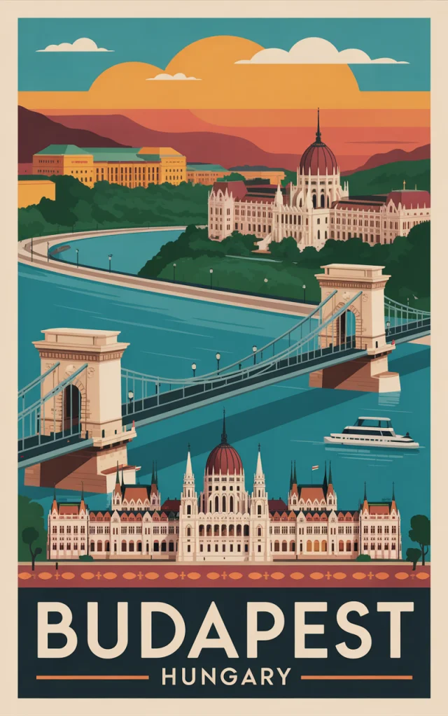 AI Budapest Art Deco Posters: Ideogram v2a, v2 & v3 Compared - v3.0 - Image 3