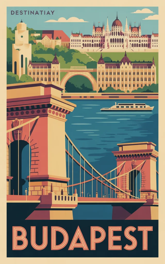 AI Budapest Art Deco Posters: Ideogram v2a, v2 & v3 Compared - v3.0 - Image 2