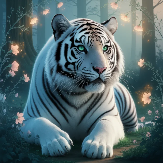 Ethereal Tiger Digital Art: Ideogram v2a vs v2.0 vs v3.0 - v2a - Image 2