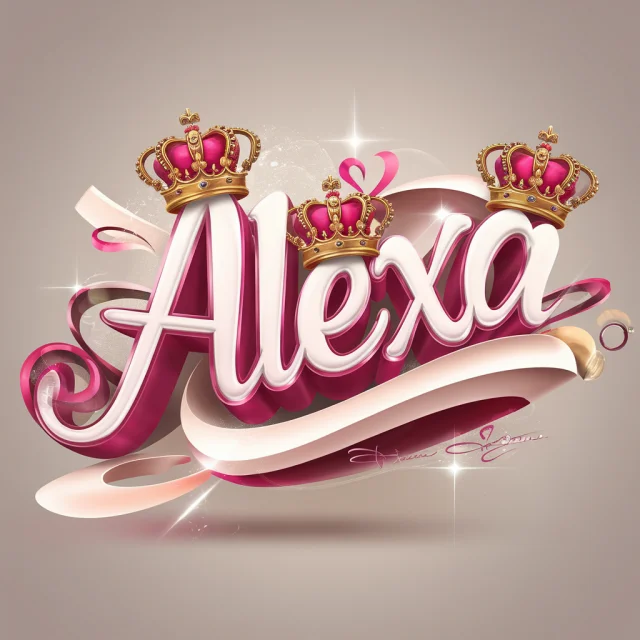 Ideogram 3D Alexa Name Art: v2a vs v2.0 vs v3.0 Review - v2.0 - Image 2