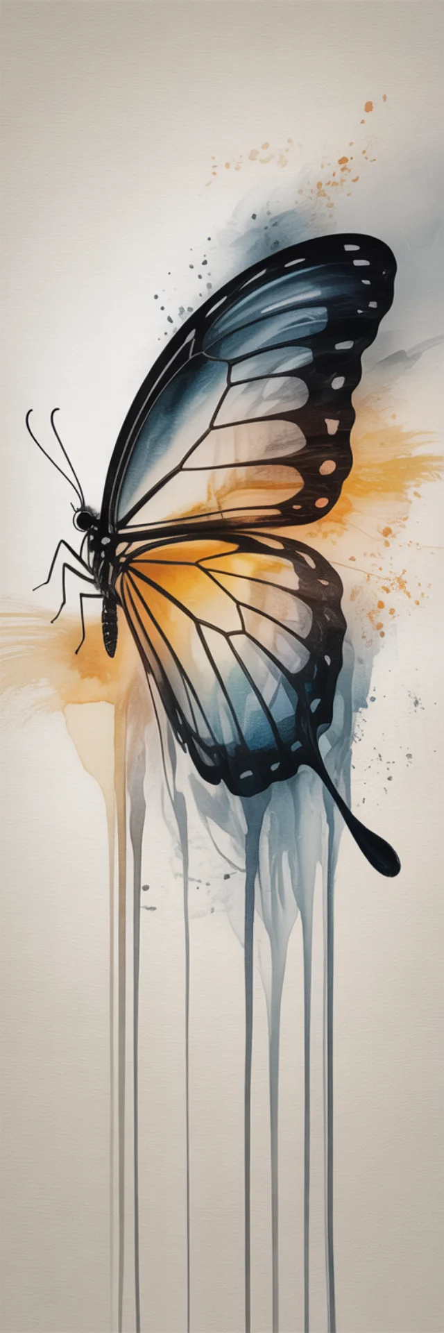 Ideogram: Ethereal Watercolor Butterfly Art Generations - v3.0 - Image 2