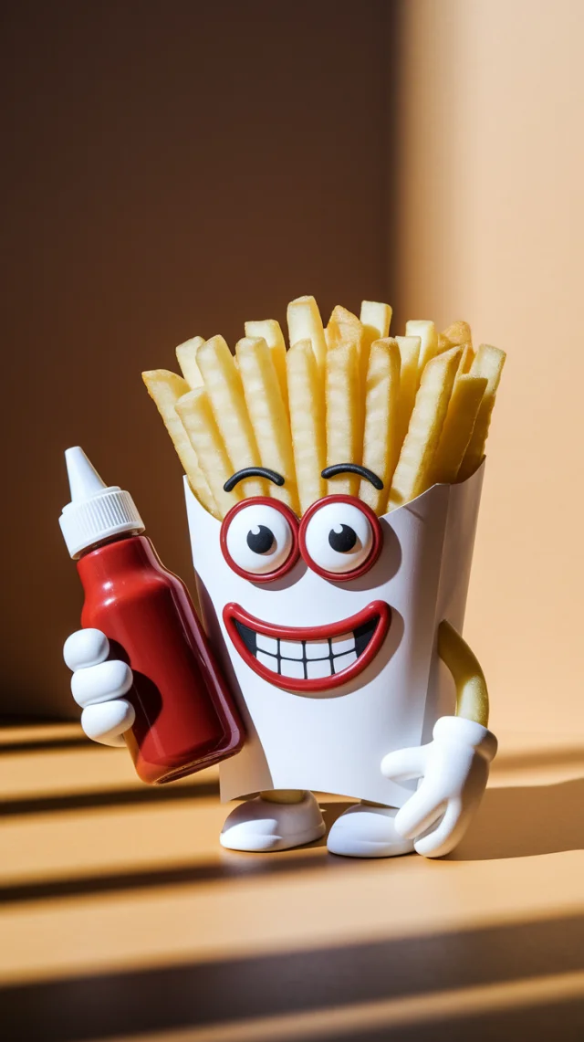 Ideogram: Whimsical French Fry Character Photography Test - v2a - Image 3