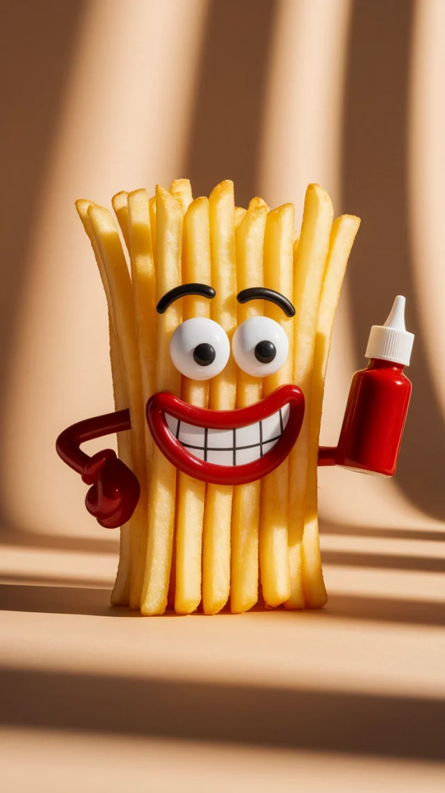 Ideogram: Whimsical French Fry Character Photography Test - v2a - Image 2
