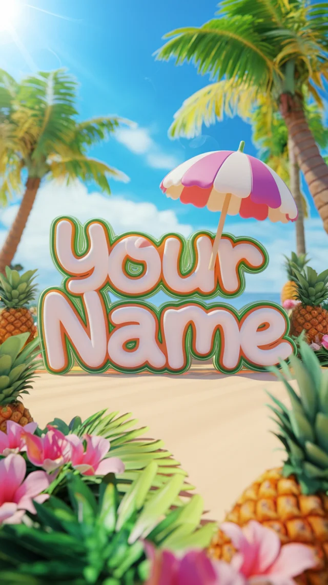Ideogram: Personalized Tropical 3D Typography Review - v2.0 - Image 3