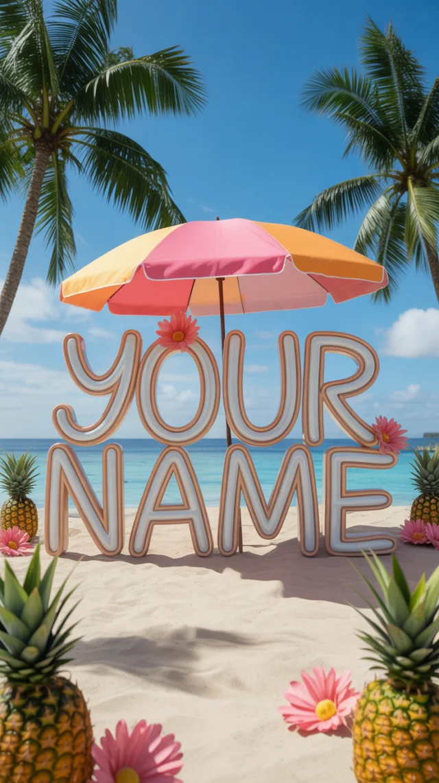 Ideogram: Personalized Tropical 3D Typography Review - v3.0 - Image 3