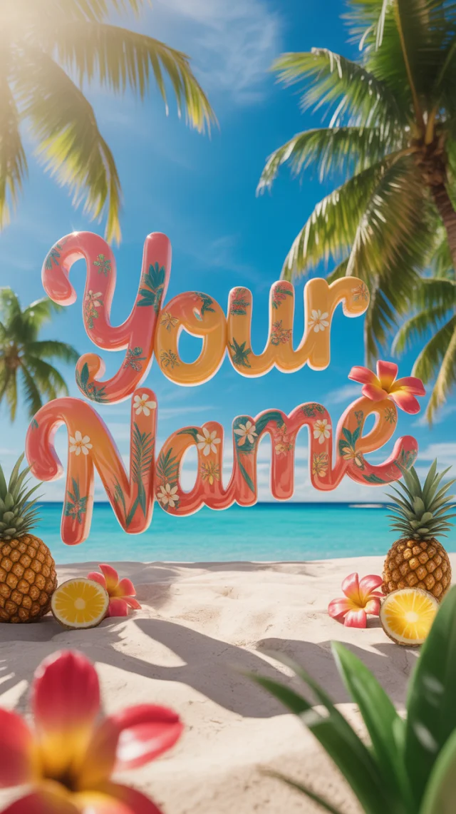 Ideogram: Personalized Tropical 3D Typography Review - v3.0 - Image 4