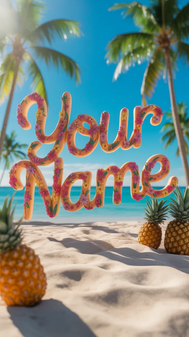 Ideogram: Personalized Tropical 3D Typography Review - v3.0 - Image 2