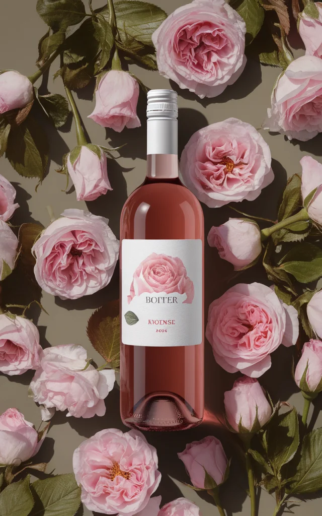 Ideogram Rose Wine Advertising: v2a, v2.0, v3.0 Compared - v2.0 - Image 2