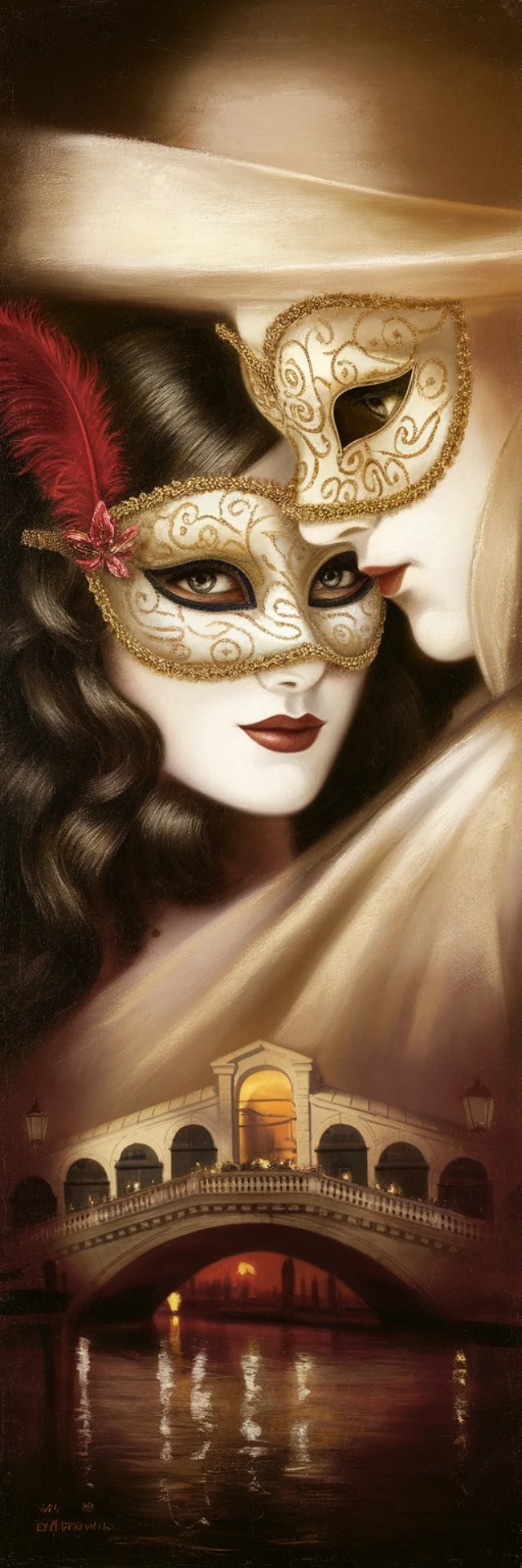 Venetian Mask Oil Painting: Ideogram v2a, v2, v3 Art - v2.0 - Image 3