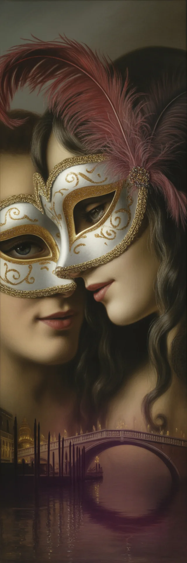 Venetian Mask Oil Painting: Ideogram v2a, v2, v3 Art - v3.0 - Image 2