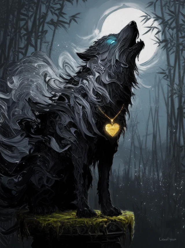 Ideogram: Best Mystical Wolf Oil Painting Generations - v2.0 - Image 4