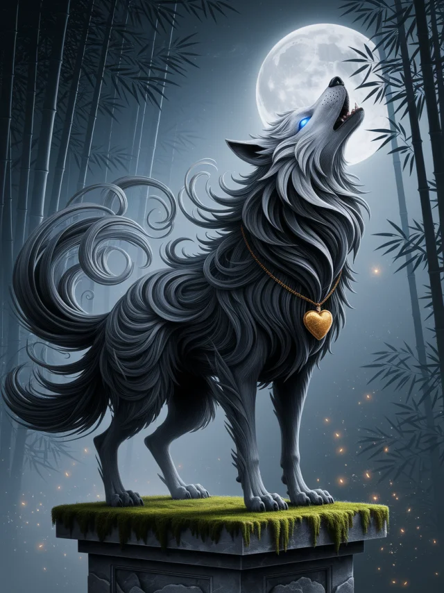 Ideogram: Best Mystical Wolf Oil Painting Generations - v2a - Image 2