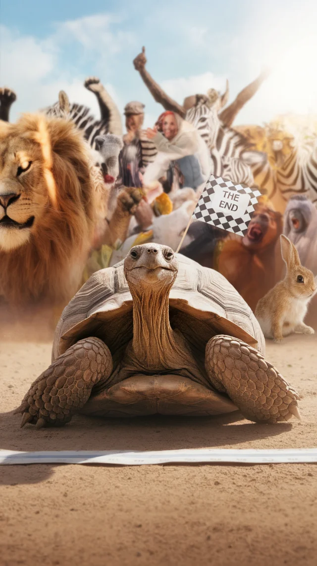 Tortoise Victory Fable: Ideogram AI Scene Comparison - v2.0 - Image 2