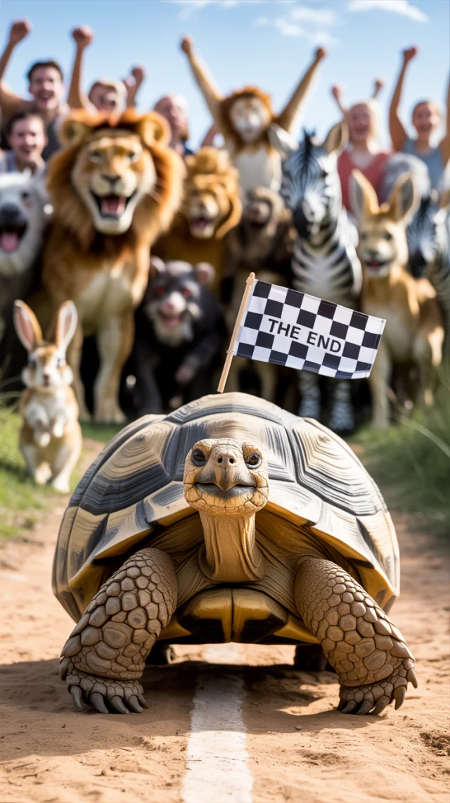 Tortoise Victory Fable: Ideogram AI Scene Comparison - v3.0 - Image 2