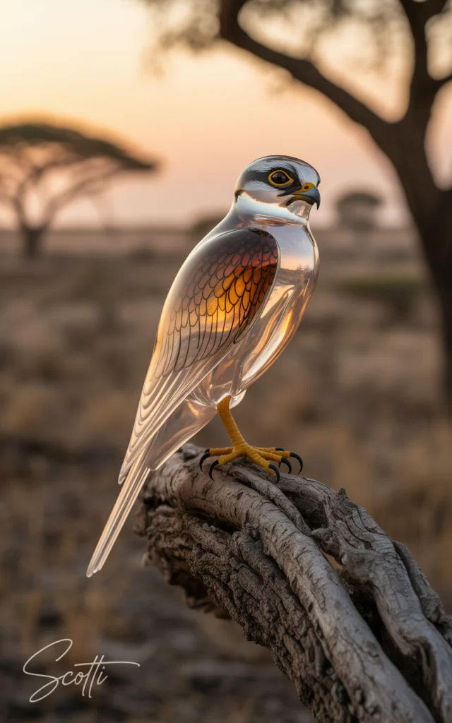 AI Glass Falcon Sculpture: Ideogram Versions Compared - v3.0 - Image 4