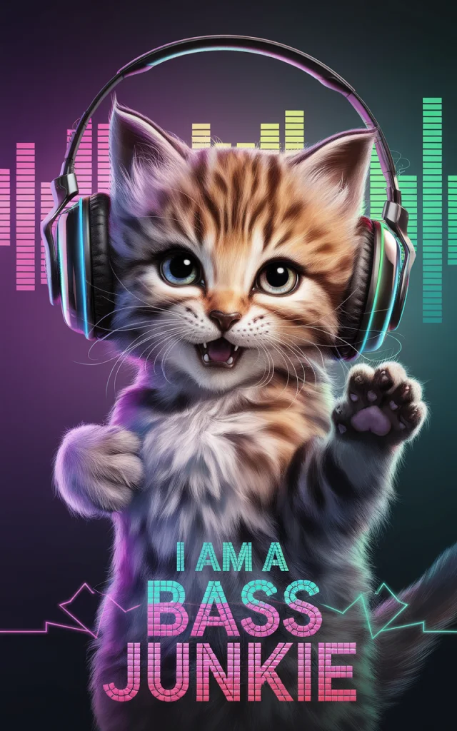 Neon DJ Kitten Artwork: Ideogram Versions Compared - v2.0 - Image 1