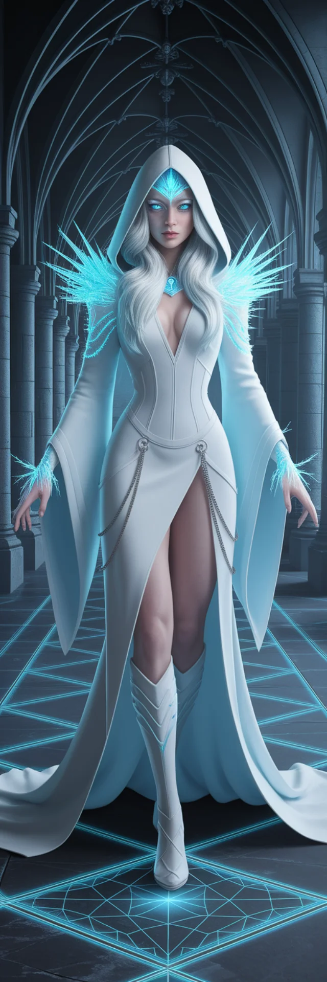 Ideogram: Fantasy Ice Mage AI Art Creation Compared - v2a - Image 2