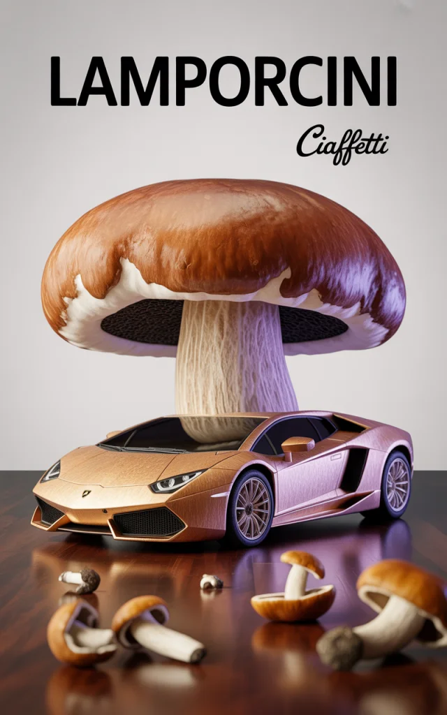 LamPorcini Mushroom Car Sculpture: Ideogram v3.0 Excels - v3.0 - Image 1