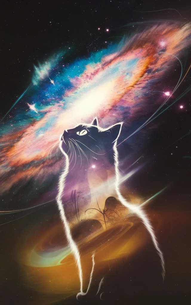 Ideogram: Cosmic Cat Double Exposure Art Mastery - v2.0 - Image 4