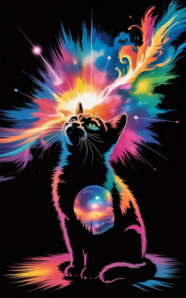 Ideogram: Cosmic Cat Double Exposure Art Mastery - v3.0 - Image 3