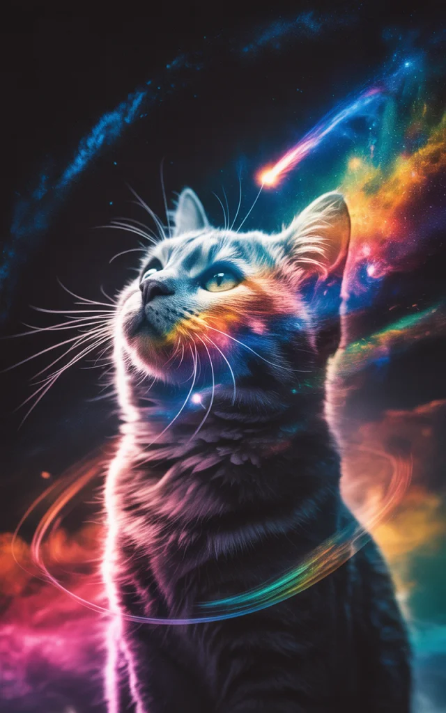Ideogram: Cosmic Cat Double Exposure Art Mastery - v3.0 - Image 2