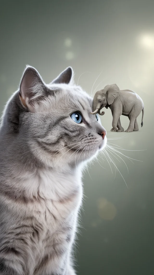 Ideogram: Surreal Cat Miniature Elephant AI Art Showdown - v2.0 - Image 2
