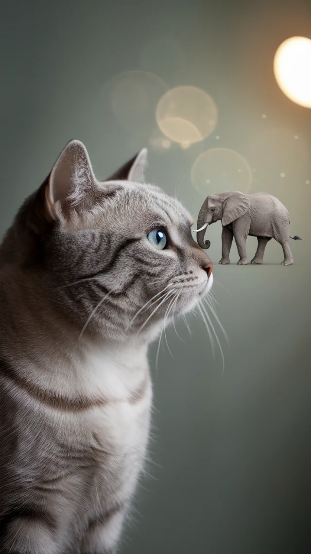 Ideogram: Surreal Cat Miniature Elephant AI Art Showdown - v2.0 - Image 4