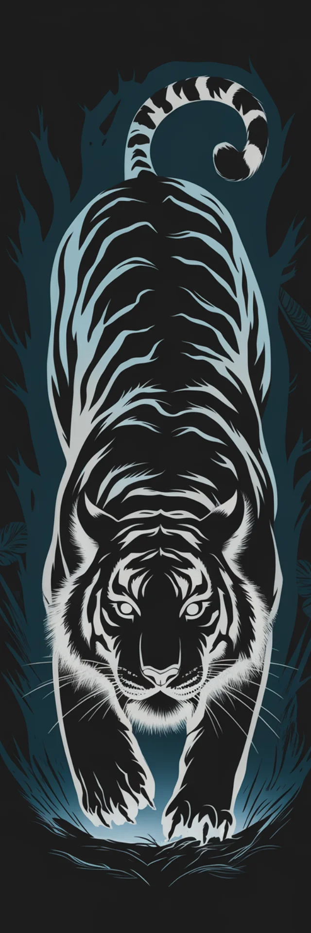 Glowing Tiger Art: Ideogram Dark Fantasy Comparison - v2.0 - Image 3