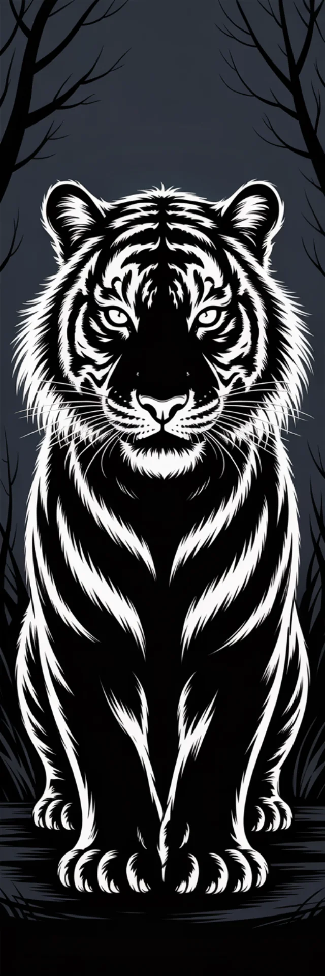 Glowing Tiger Art: Ideogram Dark Fantasy Comparison - v3.0 - Image 4