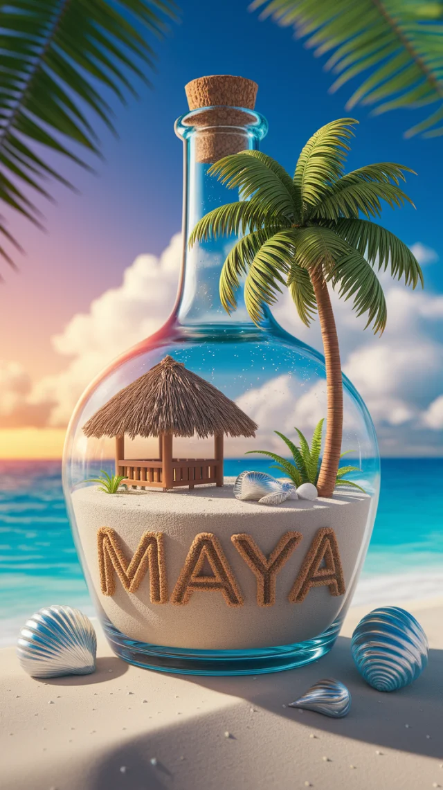 Ideogram: Best 3D Render Miniature Tropical Paradise Bottle - v2a - Image 3