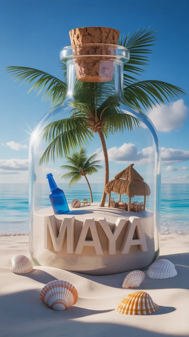 Ideogram: Best 3D Render Miniature Tropical Paradise Bottle - v3.0 - Image 4