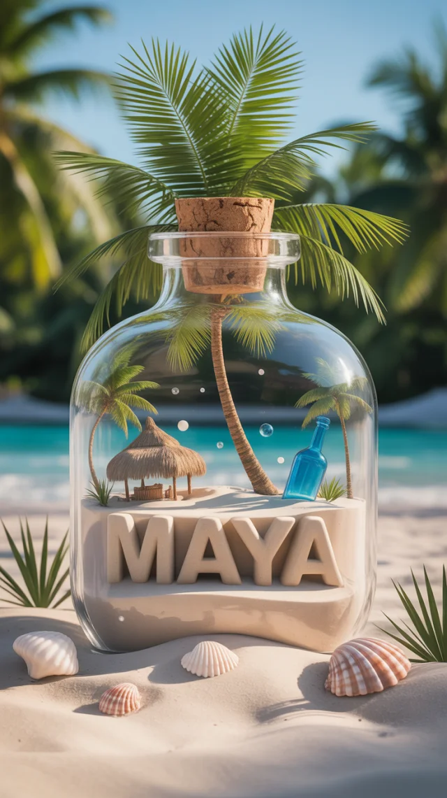 Ideogram: Best 3D Render Miniature Tropical Paradise Bottle - v3.0 - Image 2