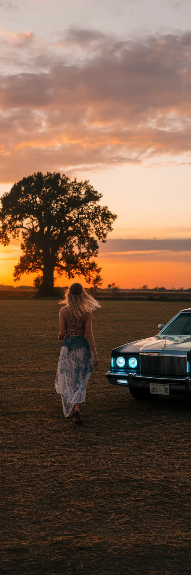 Vintage Car Sunset AI: Ideogram v2a, v2.0, v3.0 Compared - v2.0 - Image 3