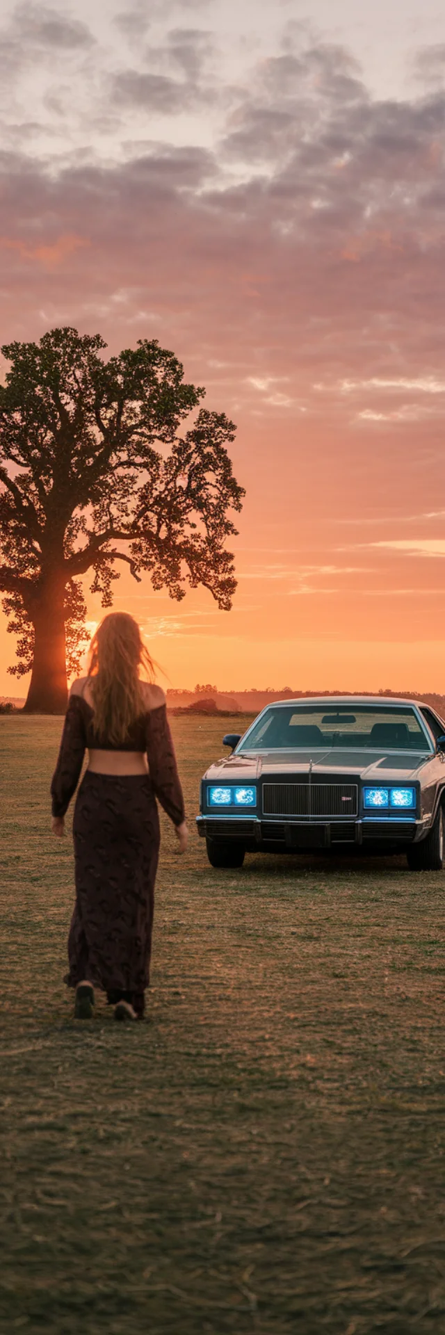 Vintage Car Sunset AI: Ideogram v2a, v2.0, v3.0 Compared - v2a - Image 3