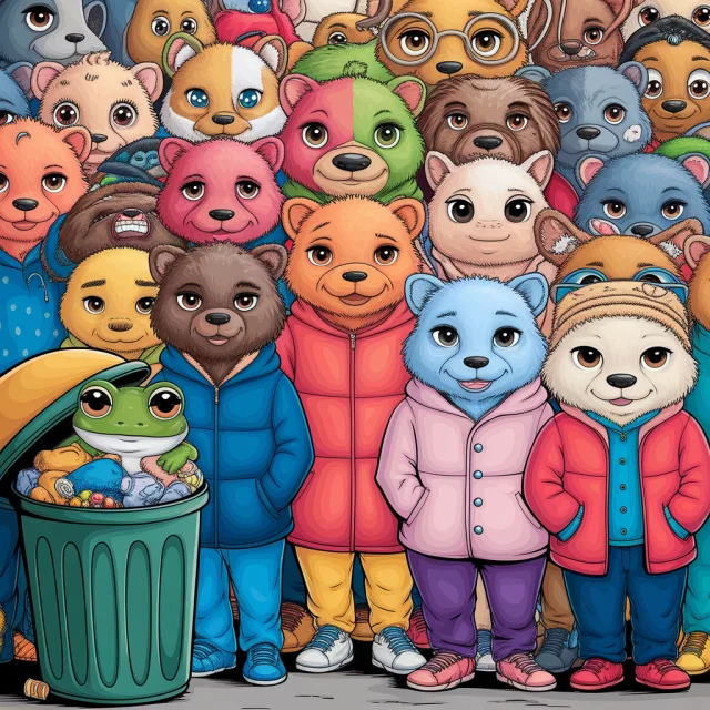 Ideogram: Creating Anthropomorphic Animal Crowd Art - v2a - Image 3