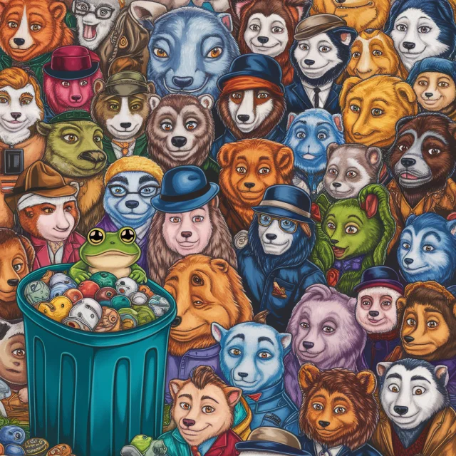 Ideogram: Creating Anthropomorphic Animal Crowd Art - v2a - Image 2