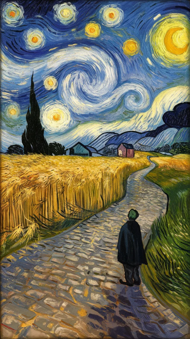 Van Gogh Style AI Art Generation: Ideogram Version Test - v2.0 - Image 3