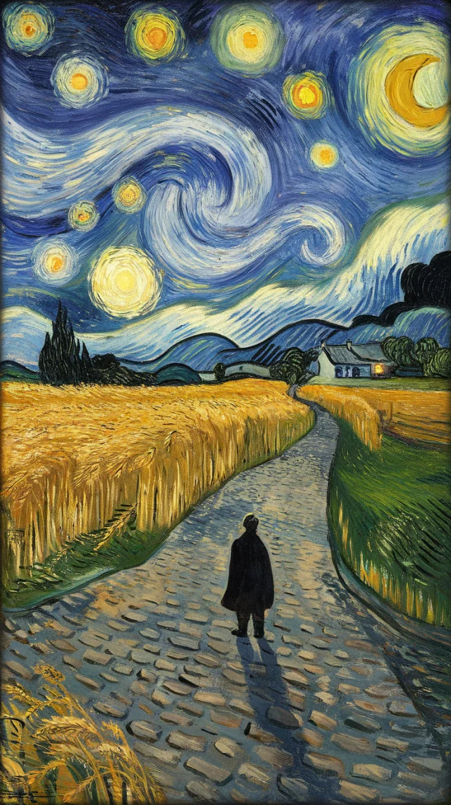 Van Gogh Style AI Art Generation: Ideogram Version Test - v2.0 - Image 1