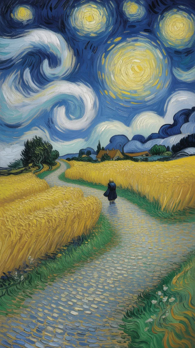 Van Gogh Style AI Art Generation: Ideogram Version Test - v3.0 - Image 2
