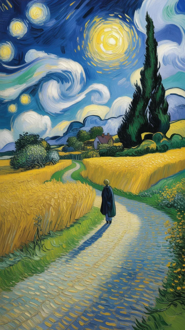 Van Gogh Style AI Art Generation: Ideogram Version Test - v3.0 - Image 1