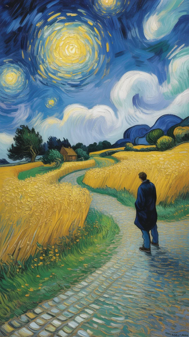 Van Gogh Style AI Art Generation: Ideogram Version Test - v3.0 - Image 4