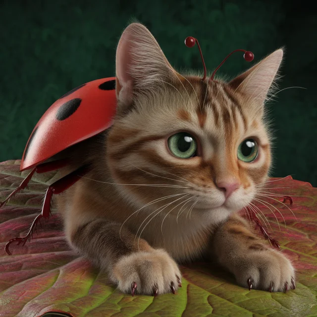 Ideogram: Best Hyperrealistic Cat Ladybug Art Generation - v2.0 - Image 3