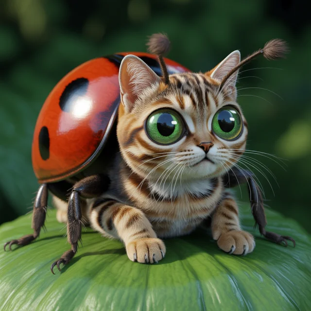 Ideogram: Best Hyperrealistic Cat Ladybug Art Generation - v3.0 - Image 4