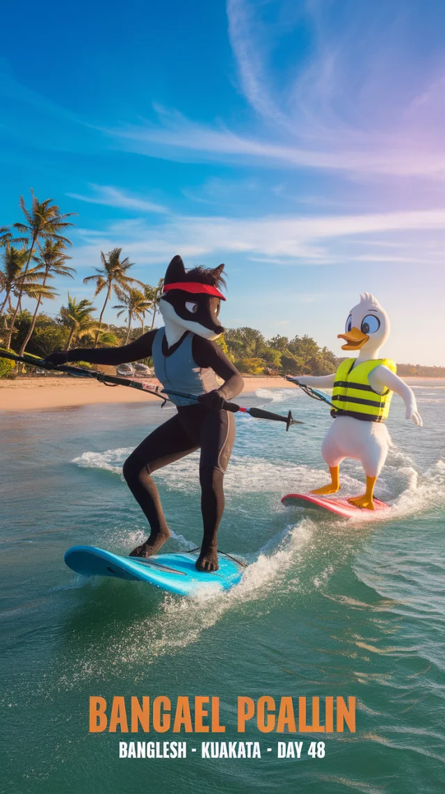 Ideogram: AI Windsurfing Fox & Duck Character Generation - v2.0 - Image 4