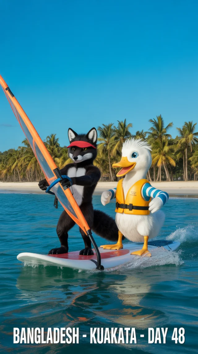 Ideogram: AI Windsurfing Fox & Duck Character Generation - v3.0 - Image 3